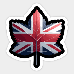 United Kingdom Flag Leaf Sticker